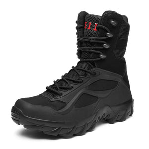 Men Tactical Boots Autumn Special Forces Field Man Boot Lightweight Outdoor Non-Slip Waterproof Shoes Zapatillas Hombre