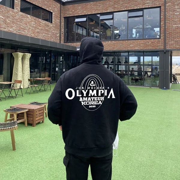 Men's Casual Hoodies Man Bodybuilding Basketball Sports Sweatshirt Sportswear Workout Hooded Pullover Male Gyms Fitness Clothing