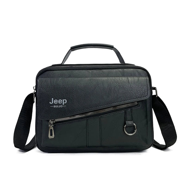 JEEP BULUO Brand Men Business Bag Crossbody Brown Shoulder Bags For Men Handbag Casual New Hot High Quality