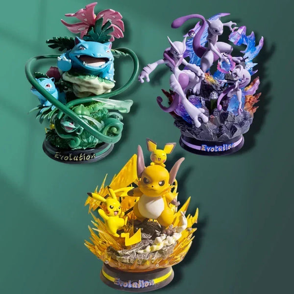 Pokemon Figure Anime Figure Blind Box Mystery Box Pikachu Charizard Gengar Lucky 10-30cm Large Figures Boxes The Best Surprise