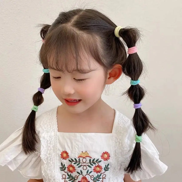 1200pcs Colorful Hair Accessories Set Girls Nylon Elastic Hair Band Hairpin Ponytail Holder Scrunchies Kids Headwear