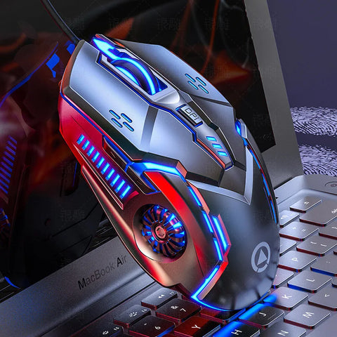 Ergonomic Wired Gaming Mouse RGB Mute Mause LED Backlit 3200dpi 6Button G5 USB Mechanical Mause For PC Laptop Computer Gamer