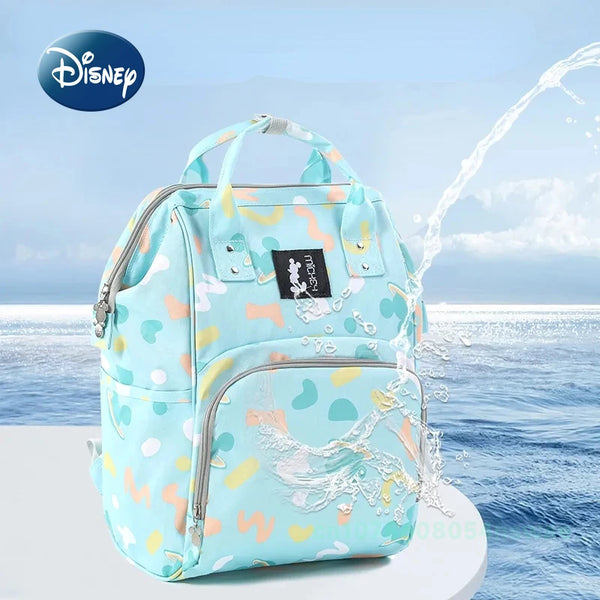 Disney Mickey Minnie's New Diaper Bag Backpack Luxury Brand Original Baby Bag Cartoon Fashion Baby Diaper Bag Large Capacity