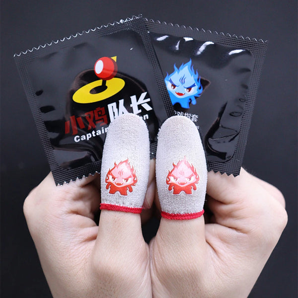 2pcs Gaming Luminous Finger Sleeve Breathable Fingertips Cover for PUBG Fingertips Cover Gaming Accessories