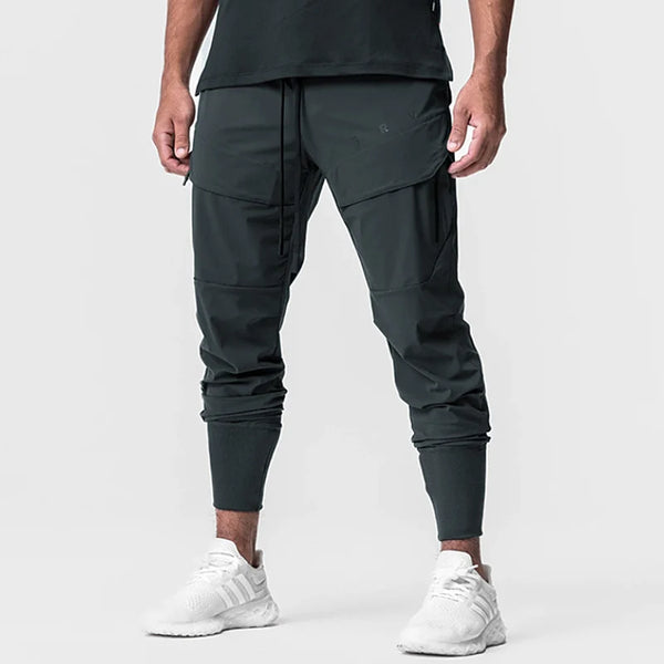 Men's Casual Pants Trend Brand Gym Sports Jogging Pants Multi-pocket Cargo Pants Quick Dry Fitness Trousers Workout Trackpants