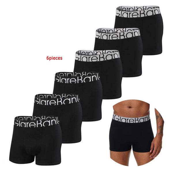 6pcs pack Black Boxer Shorts Men Underwear Soft Breathable Male Underpants for Men Homme Boxershorts Slips 2024 Panties