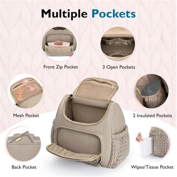 Mommy Bag Maternity Lightweight Large Capacity Outdoor Travel Bag Baby Stroller Hanging Bags Maternity Women Fashion Backpack