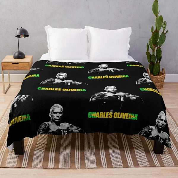 Charles Oliveira Essential T-Shirt Throw Blanket Hairys Baby Nap Blankets