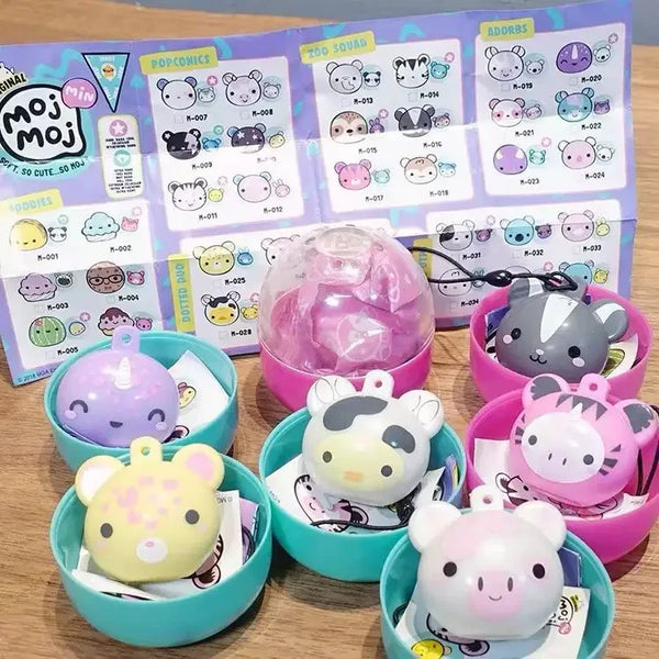 Moj Moj Innovation Series Squishy Toys Cute Soft Animal Model Stress Relief Toy Capsule Mystery Pack Blind Box Toys Kids Gifts