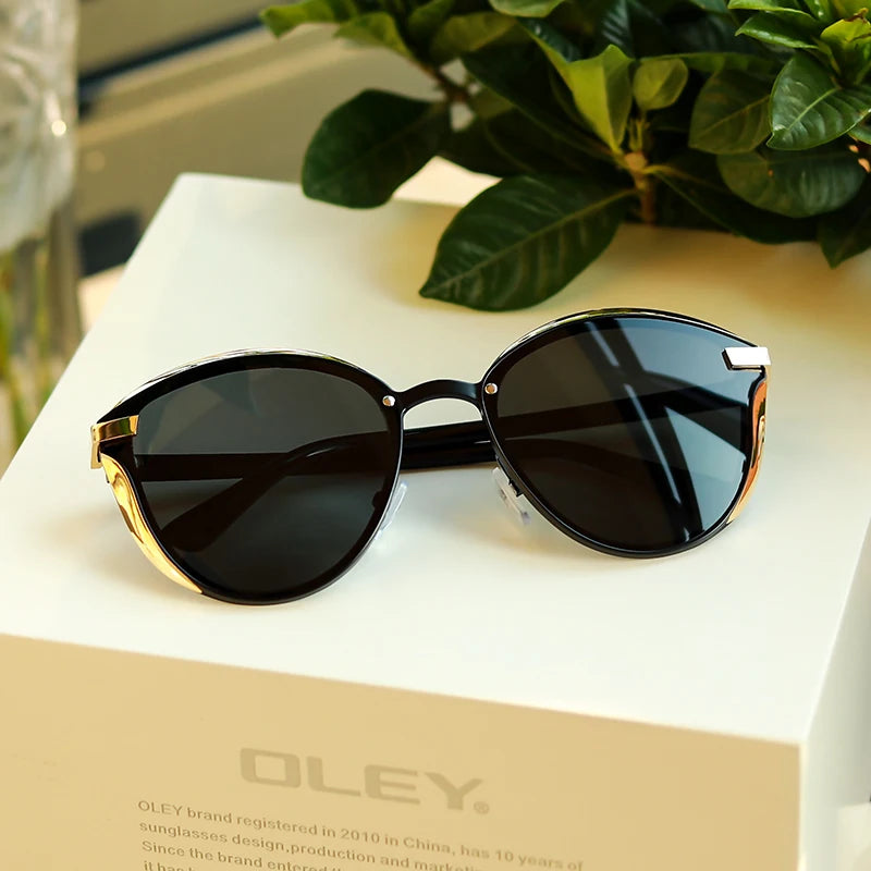 OLEY 2024 Polarized Sunglasses For Women Luxury Design Ladies Elegant Sun Glasses UV400 Protection Fashion Cat Eye Eyewear