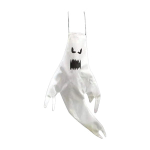 Halloween Windsocks Hanging Ghost Tree Hanging Windsock White Flying Ghosts Outdoor Haunted House Decor Outside Party Supplies