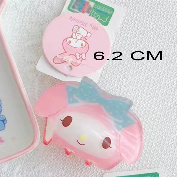 Sanrio Kuromi Hair Claws Women Fashion Cute Hello Kitty Hairclip Girl Cinnamoroll Acrylic Shark Clip Kid My Melody Birthday Gift