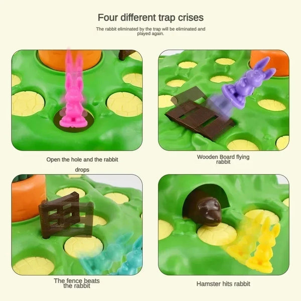 New Rabbit Trap Puzzle Toy Children's Dual Play Parent Child Interactive Multiplayer Board Game CompetitionStrategy Game