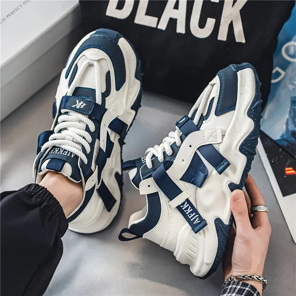 Thick Sole Four Seasons Sports Shoes Man 2024 Trend Spring Hot Sale Men's Casual Fashion Comfortable Outdoor Running Sneakers 44