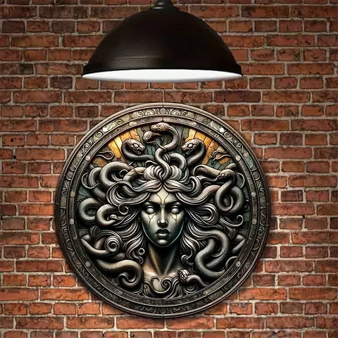 Vintage Medusa Acrylic Sign-Versatile Indoor/Outdoor Decor For Living Room,Home,Garden,Office&More-Perfect Housewarming Gift