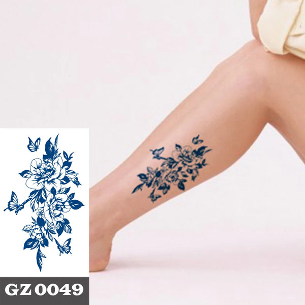 Semi Permanent Temporary Tattoo Sticker， Totem Tattoo Designs Symbols Long lasting Waterproof for Women Men