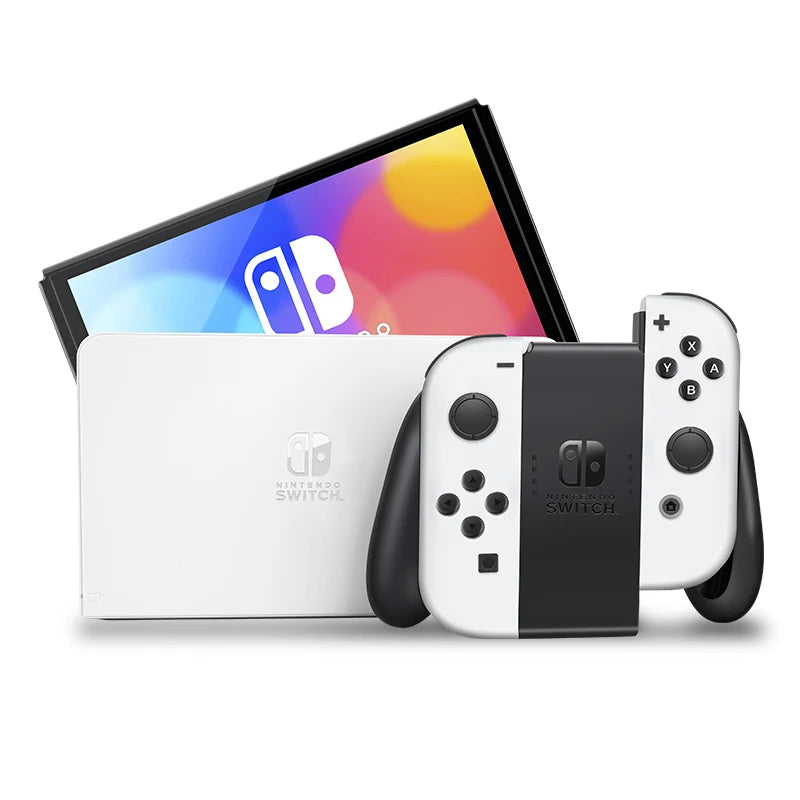 Nintendo Switch (OLED model) with White Joy-Con