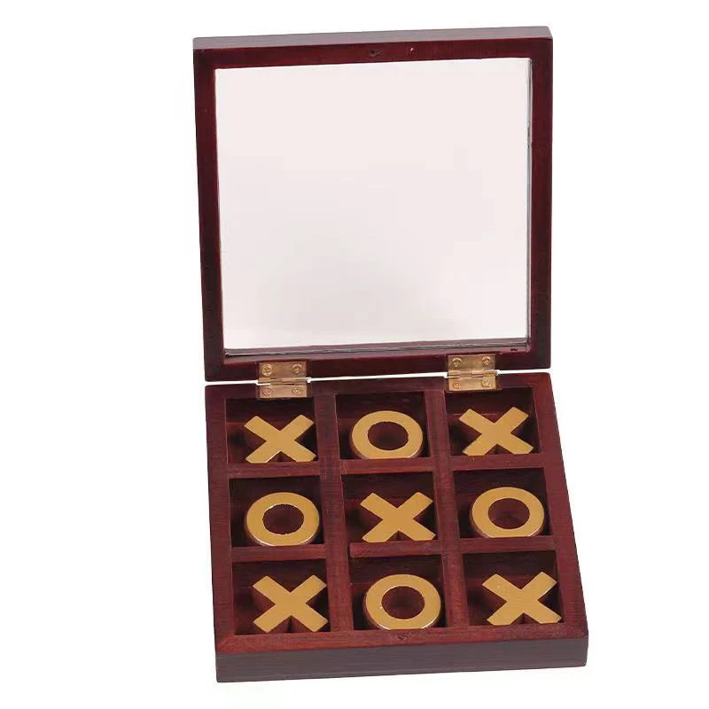 Classic XOXO Wooden Tic Tac Toe Toy Games Family Fun Party Favors for Kids Adults Unique Gifts Juegos De Mesa Divertidos