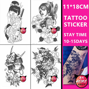 Temporary tattoos stickers adult temporary woman waterproof Transfer dark man long-lasting forearm Women's Ephemeral fake tattoo