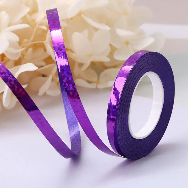 10Meter/Rolls 5mm Balloon Ribbon Party Birthday Wedding Accessorie Laser Balloon Chain Satin Ribbons Crafts DIY Party Decoration