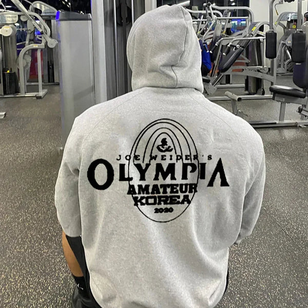 Men's Casual Hoodies Man Bodybuilding Basketball Sports Sweatshirt Sportswear Workout Hooded Pullover Male Gyms Fitness Clothing