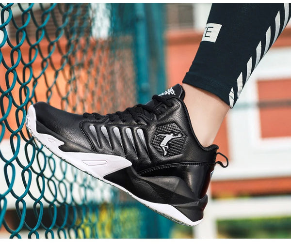 Brand Leather Men Sneakers Comfortable Basketball Non-Slip Lightweight Shoes Men's Training Basket Waterproof Basketball Boots