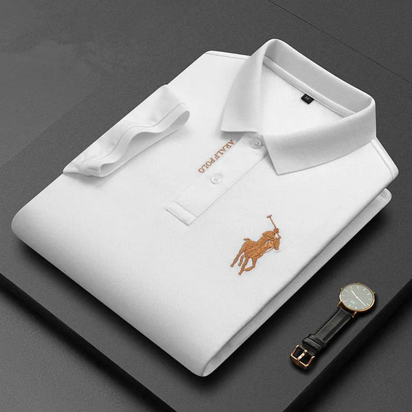 Men's Lapel POLO Shirt Summer Fashion Casual Business High Quality Comfortable Printed T-shirt Men's New POLO Shirt Clothing