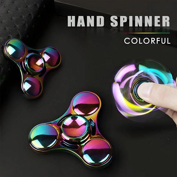 Stainless Steel Fidget Spinner 3 Minutes More - High Speed Precision Metal Hand Spinner for EDC, ADHD, Anxiety