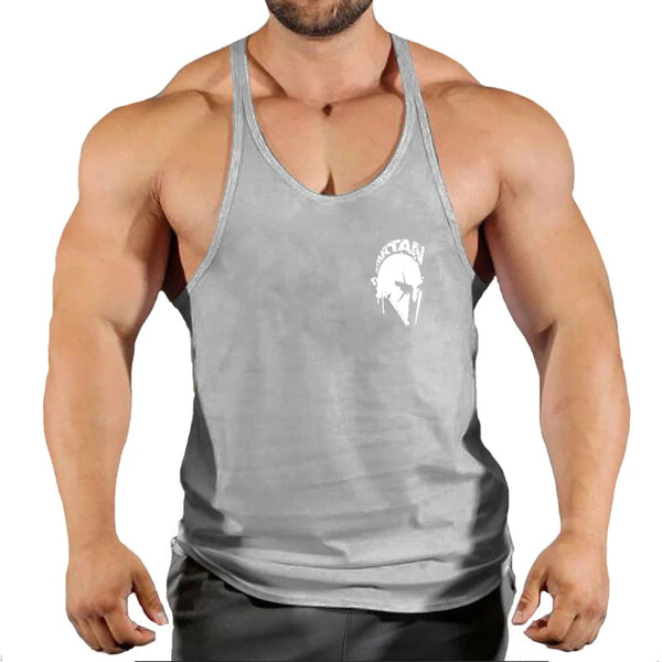 2023 New Bodybuilding Brand Jogger Gym Singlet Training Bodybuilding Tank Top Vest Shirt Sleeveless Fitness Cotton Shirt For Men