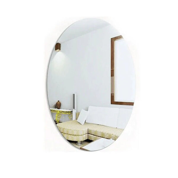 Oval Square 3D Acrylic Mirror Wall Sticker  For Bathroom Home Decor Mirror Wall Stickers Home Décor Decals Stickers Vinyl Art