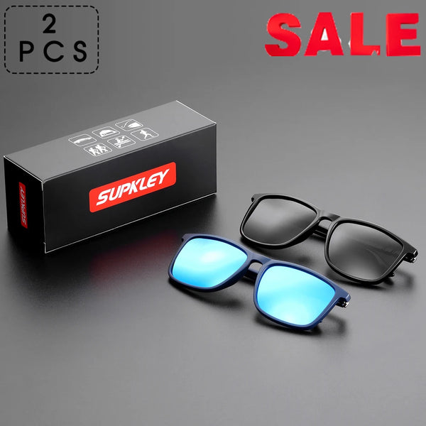 SUPKLEY Sports Sunglasses for Men Polarized Comfortable Wear Square Sun Glasses Male Light Weight Eyewear Accessory with Origina