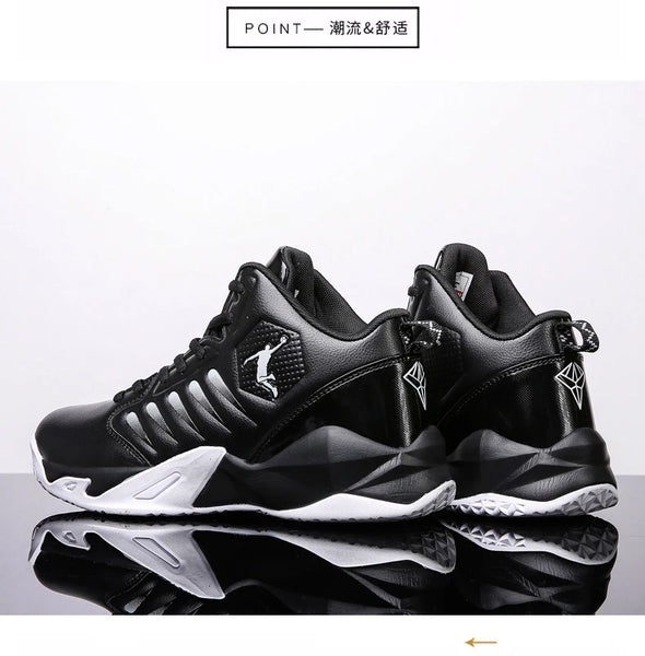 Brand Leather Men Sneakers Comfortable Basketball Non-Slip Lightweight Shoes Men's Training Basket Waterproof Basketball Boots