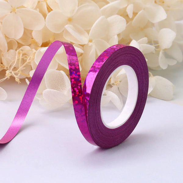 10Meter/Rolls 5mm Balloon Ribbon Party Birthday Wedding Accessorie Laser Balloon Chain Satin Ribbons Crafts DIY Party Decoration