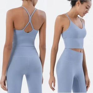 Sportswear Woman Gym Sports Bra and Leggings Two Piece Sets Outifits Naked Feeling Female Fitness Clothing Women' Tracksuit