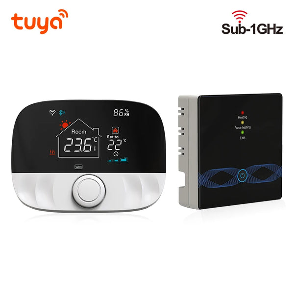 Tuya Smart Home Wifi Wireless Thermostat RF Battery Gas Boiler Water Heating  Digital Temperature Controller Alexa Google Home