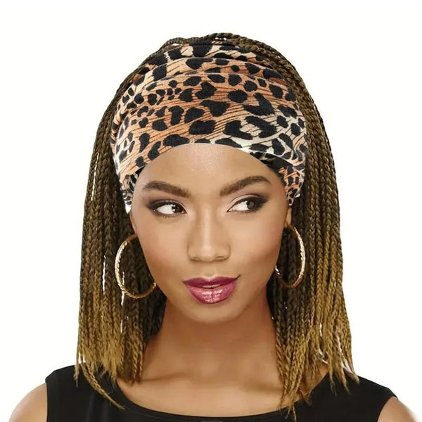 1pc Fashionable Leopard Print Yoga Headband for Women - Wide Knot Absorption Sports Turban for Fitness and Hair Accessories