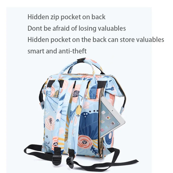 Diaper Bag Backpack Large Capacity Lightweight Mother Baby Bag Mom Backpacks Crossbody Waterproof Travel Bag Organizer