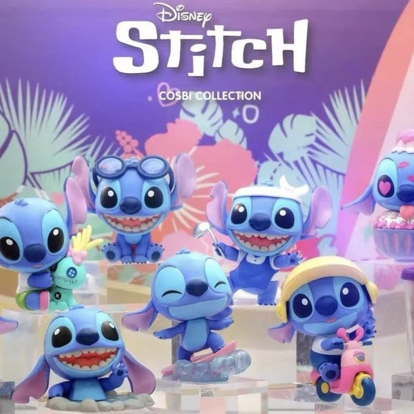 Disney Stitch Surprise Blind Box Complete Set of Hidden Ice Cream Cartoon Dolls Desktop Ornaments Cute Kawaii Mysterious Box