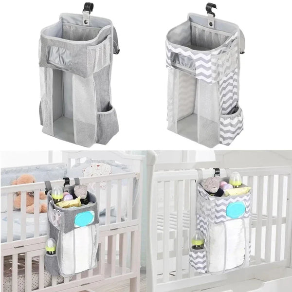 Baby Crib Hanging Storage Bag Diaper Nappy Organizer Cot Bed   Infant Essentials   Kids  Bedding Set