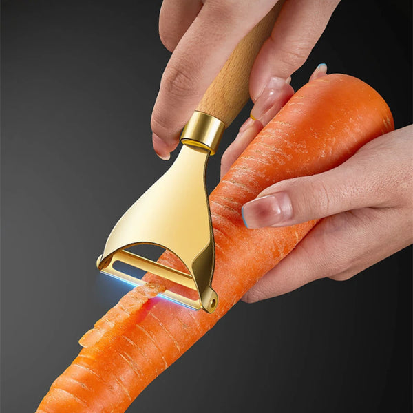 304 Stainless Steel Fruit Peeler with Wooden Handle, Slicer, Potato, Carrot, Graters, Cutter, Vegetable Tools, Kitchen Gadgets