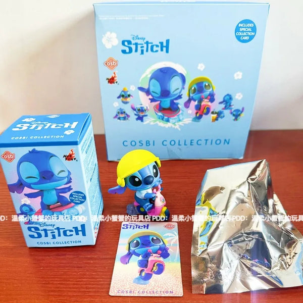 Disney Stitch Surprise Blind Box Complete Set of Hidden Ice Cream Cartoon Dolls Desktop Ornaments Cute Kawaii Mysterious Box