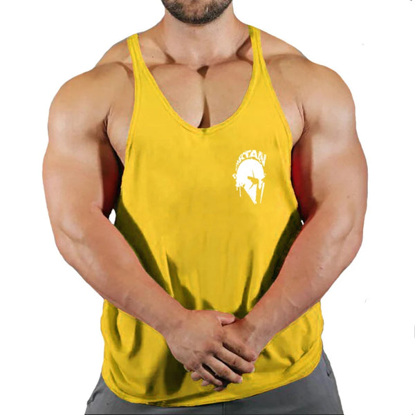 2023 New Bodybuilding Brand Jogger Gym Singlet Training Bodybuilding Tank Top Vest Shirt Sleeveless Fitness Cotton Shirt For Men