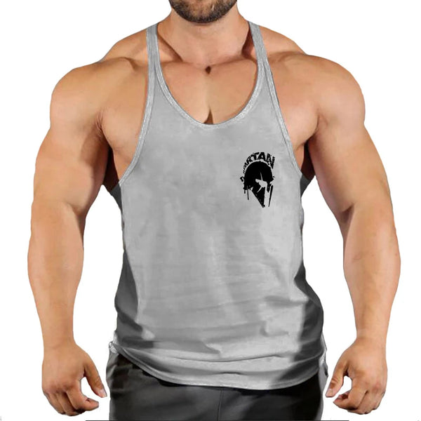 2023 New Bodybuilding Brand Jogger Gym Singlet Training Bodybuilding Tank Top Vest Shirt Sleeveless Fitness Cotton Shirt For Men