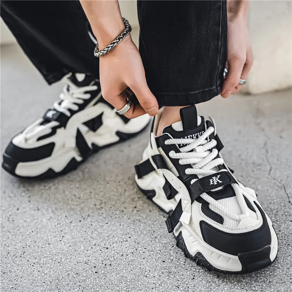 Thick Sole Four Seasons Sports Shoes Man 2024 Trend Spring Hot Sale Men's Casual Fashion Comfortable Outdoor Running Sneakers 44