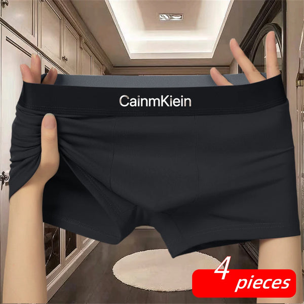 4 pcs  Men's Underwear Hombre Panties Boxers Short Solid Male Underwear Soft Men Panties Shorts Underwear