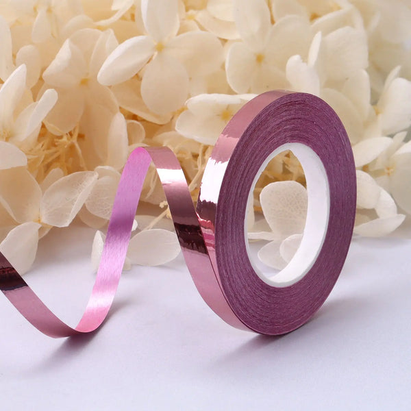 10Meter/Rolls 5mm Balloon Ribbon Party Birthday Wedding Accessorie Laser Balloon Chain Satin Ribbons Crafts DIY Party Decoration