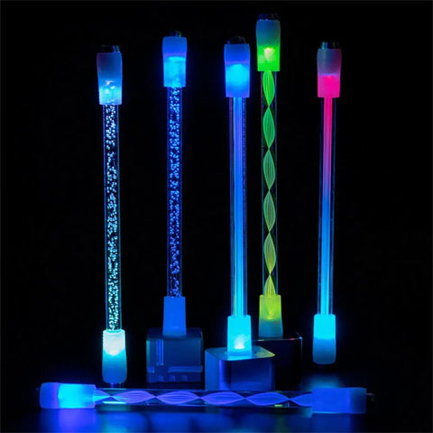 Adult Kids Anti-slip Antistress LED Flash Writing Tools Spinning Pen Stress Reliever Spinner Toy