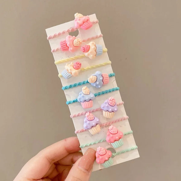 Hair Accessories Girls Bands Scrunchies Elastiques Cheveux Fille Gift Band Elastic Kids Nylon Rubber Cartoon Wholesale Cute