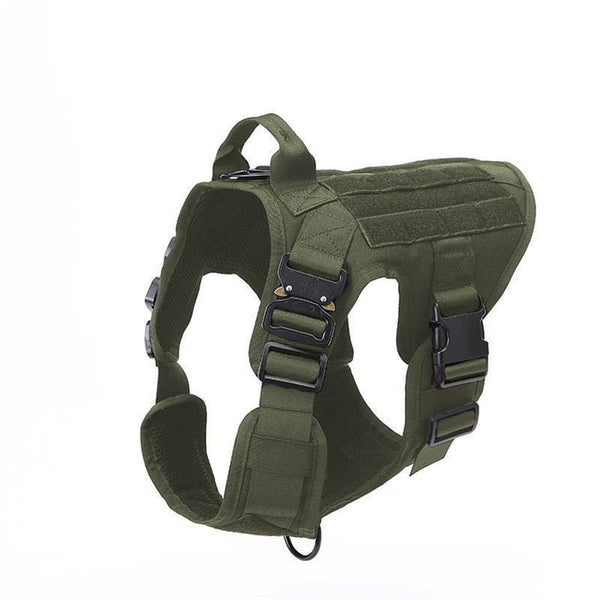 1000d Nylon Dog  Vest Outdoor Pet Vest With Buckle Quick Release Vest For Dog green_M ZopiStyle