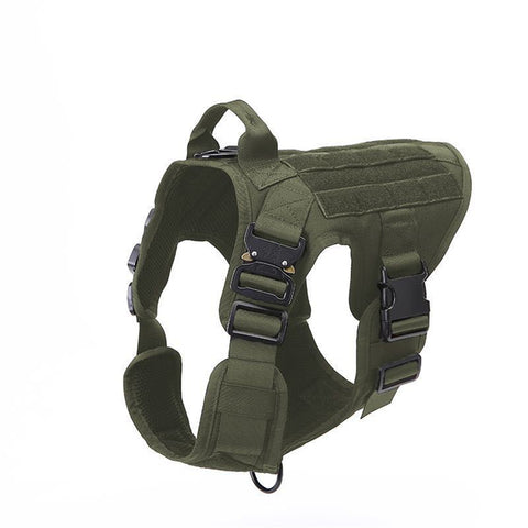 1000d Nylon Dog  Vest Outdoor Pet Vest With Buckle Quick Release Vest For Dog green_L ZopiStyle